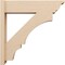 Ekena Millwork 8-in W x 32-in D x 32-in H Balboa Trad Rough Cedar Woodgrain TimberThane Outlooker, Primed Tan OUTUR080X32X32BOA04RCPR - alternate 2